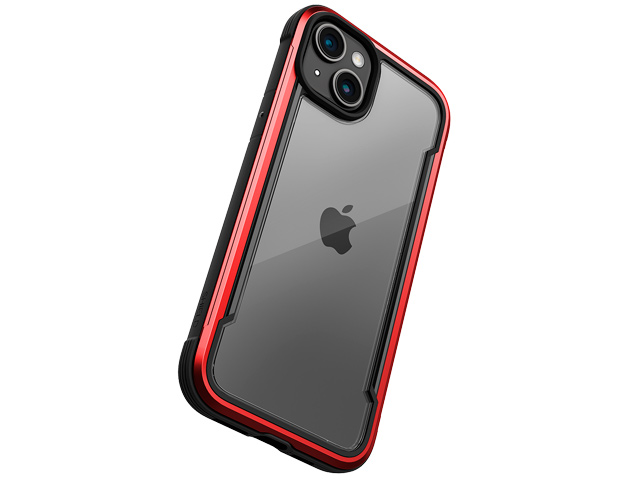 Чехол Raptic Defense Shield для Apple iPhone 15 plus (красный, маталлический)