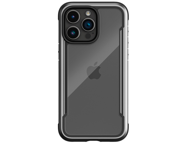 Чехол Raptic Defense Shield для Apple iPhone 15 pro (черный, маталлический)