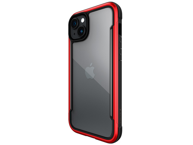 Чехол Raptic Defense Shield для Apple iPhone 15 (красный, маталлический)