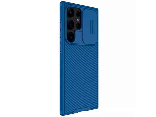 Чехол Nillkin CamShield Pro для Samsung Galaxy S23 ultra (синий, композитный)