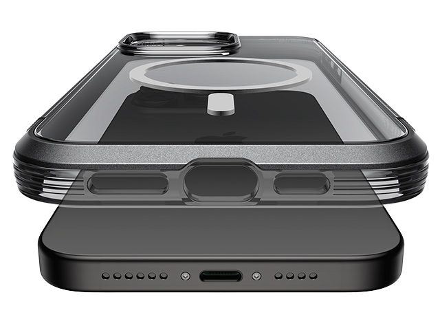 Чехол Raptic Air для Apple iPhone 15 pro max (темно-серый, маталлический, MagSafe)