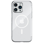 Чехол Raptic Air для Apple iPhone 15 pro max (серебристый, маталлический, MagSafe)