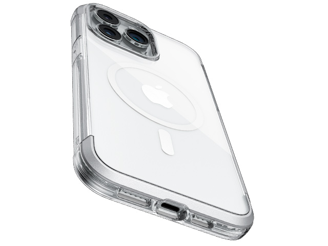 Чехол Raptic Air для Apple iPhone 15 pro (серебристый, маталлический, MagSafe)