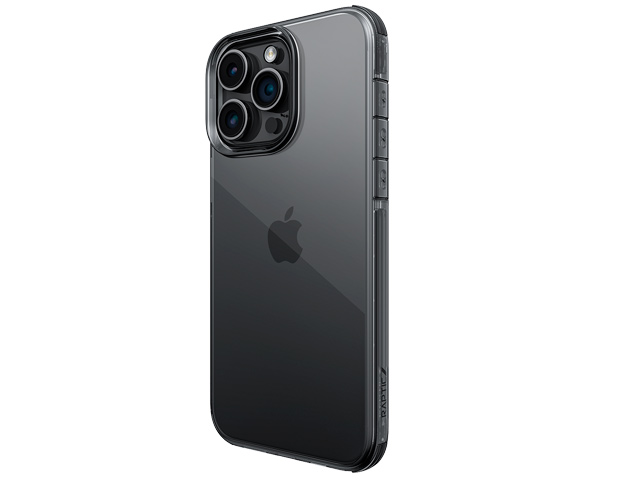 Чехол Raptic Defense Clear для Apple iPhone 15 pro max (серый, пластиковый/гелевый)