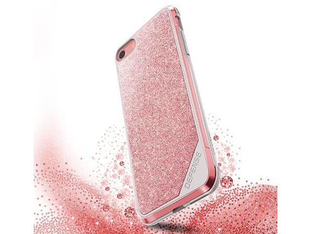 Чехол X-doria Defense Lux для Apple iPhone 8 (Crystal Pink, маталлический)