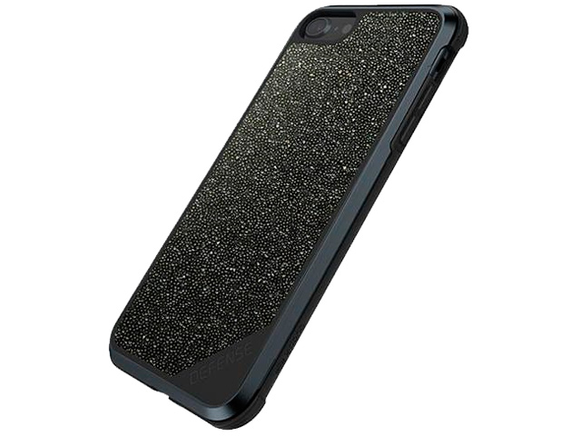 Чехол X-doria Defense Lux для Apple iPhone 8 (Crystal Black, маталлический)