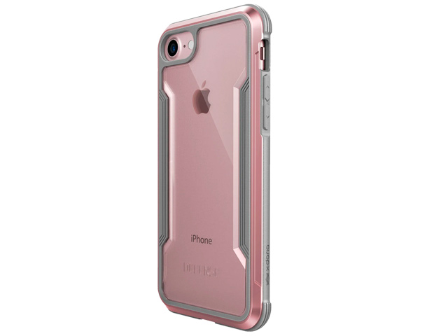 Чехол X-doria Defense Shield для Apple iPhone 8 (розово-золотистый, маталлический)