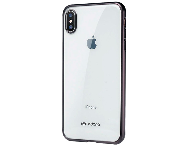 Чехол X-doria GelJacket Plus для Apple iPhone XS max (черный, гелевый)