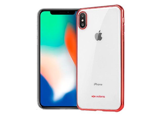 Чехол X-doria GelJacket Plus для Apple iPhone XS max (красный, гелевый)