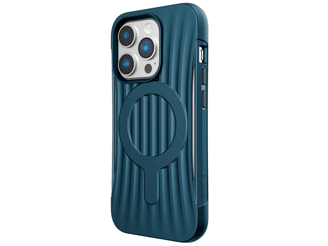 Чехол Raptic Clutch MagSafe для Apple iPhone 14 pro max (синий, пластиковый/гелевый)