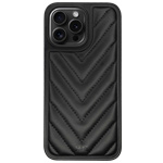 Чехол HDD Stylish Case для Apple iPhone 15 pro max (черный, кожаный)