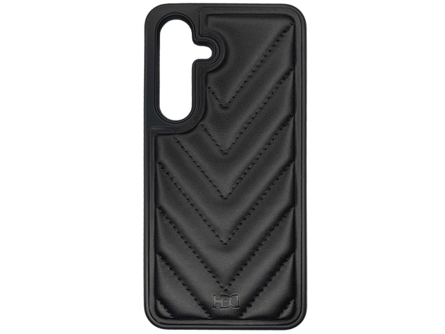 Чехол HDD Stylish Case для Samsung Galaxy S24 (черный, кожаный)