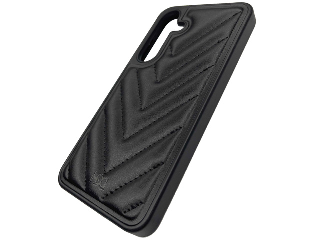 Чехол HDD Stylish Case для Samsung Galaxy S24 (черный, кожаный)