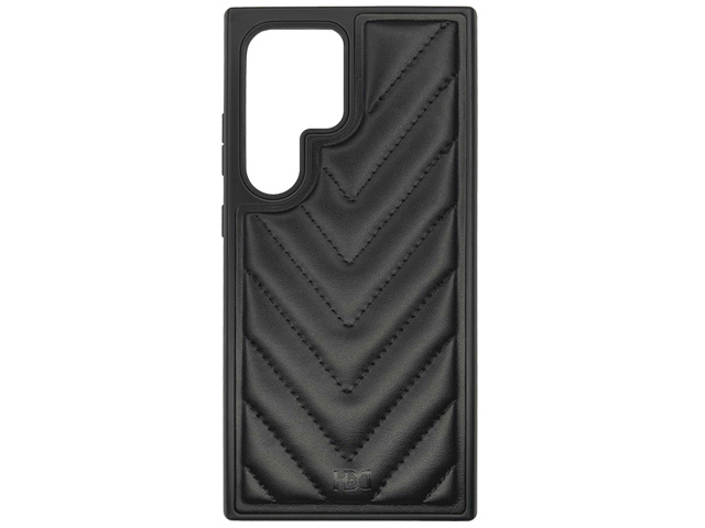 Чехол HDD Stylish Case для Samsung Galaxy S24 ultra (черный, кожаный)