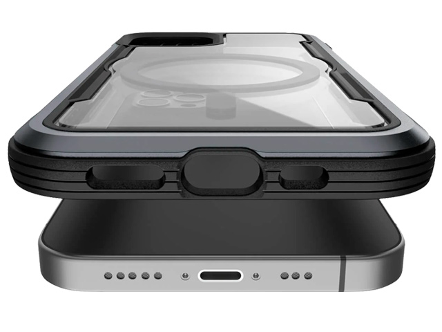 Чехол Raptic Defense Shield для Apple iPhone 12/12 pro (черный, маталлический, MagSafe)