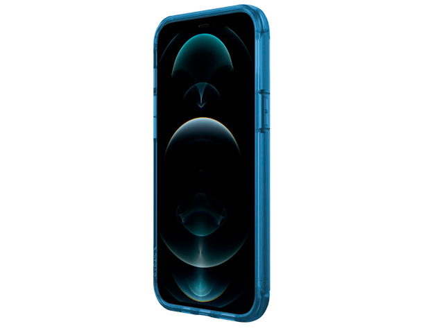Чехол Raptic Air для Apple iPhone 12 pro max (синий, маталлический)