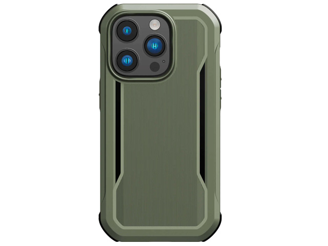 Чехол Raptic Fort Built для Apple iPhone 14 pro (темно-зеленый, пластиковый/гелевый, MagSafe)