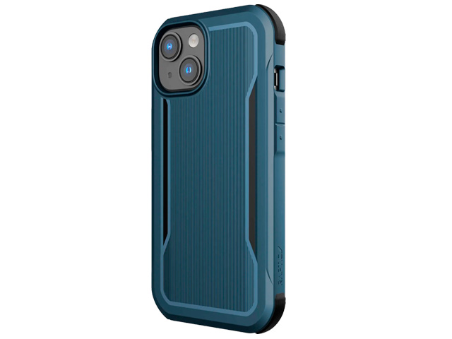 Чехол Raptic Fort Built для Apple iPhone 14 (темно-синий, пластиковый/гелевый, MagSafe)