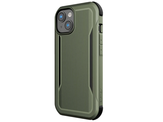 Чехол Raptic Fort Built для Apple iPhone 14 (темно-зеленый, пластиковый/гелевый, MagSafe)