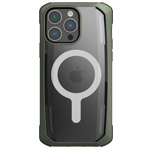 Чехол Raptic Secure для Apple iPhone 14 pro max (темно-зеленый, пластиковый/гелевый, MagSafe)