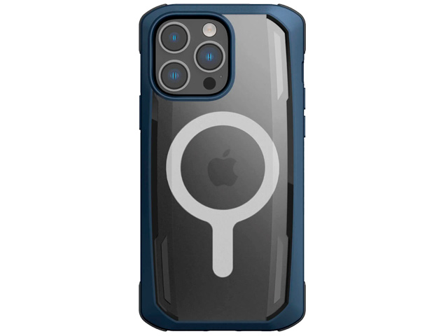 Чехол Raptic Secure для Apple iPhone 14 pro max (темно-синий, пластиковый/гелевый, MagSafe)
