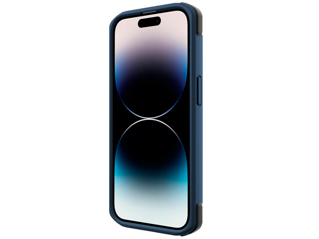 Чехол Raptic Secure для Apple iPhone 14 pro max (темно-синий, пластиковый/гелевый, MagSafe)
