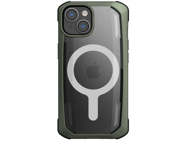Чехол Raptic Secure для Apple iPhone 14 (темно-зеленый, пластиковый/гелевый, MagSafe)