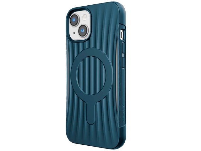 Чехол Raptic Clutch MagSafe для Apple iPhone 14 (синий, пластиковый/гелевый)