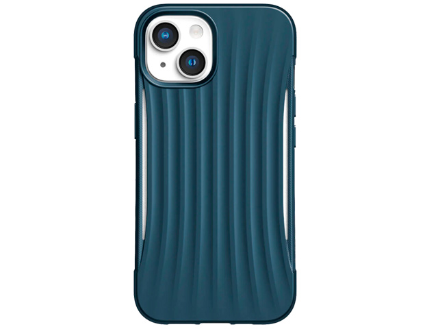 Чехол Raptic Clutch case для Apple iPhone 14 (синий, пластиковый/гелевый)