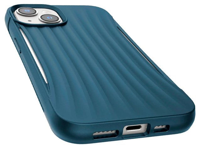 Чехол Raptic Clutch case для Apple iPhone 14 (синий, пластиковый/гелевый)