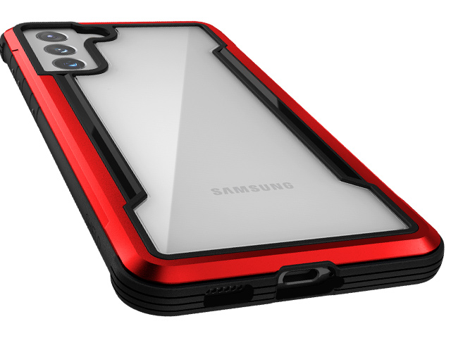 Чехол Raptic Defense Shield для Samsung Galaxy S21 plus (красный, маталлический)
