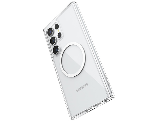Чехол Raptic Defense Clear для Samsung Galaxy S24 ultra (прозрачный, пластиковый/гелевый, MagSafe)