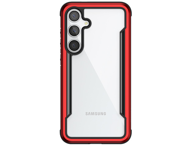 Чехол Raptic Defense Shield для Samsung Galaxy S24 plus (красный, маталлический)