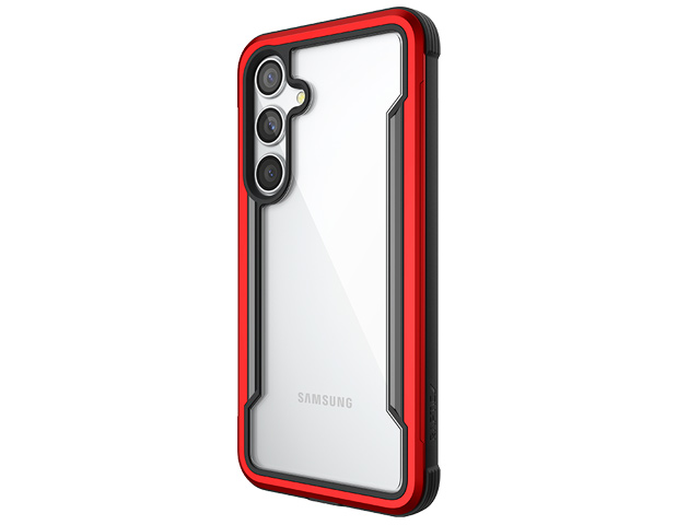 Чехол Raptic Defense Shield для Samsung Galaxy S24 plus (красный, маталлический)