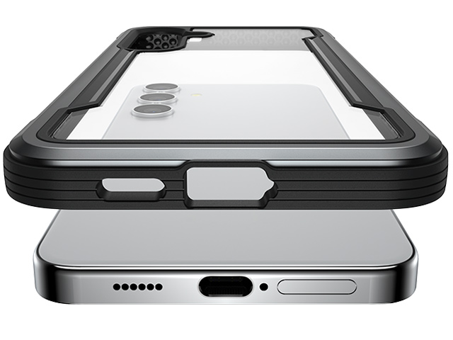 Чехол Raptic Defense Shield для Samsung Galaxy S24 plus (черный, маталлический)