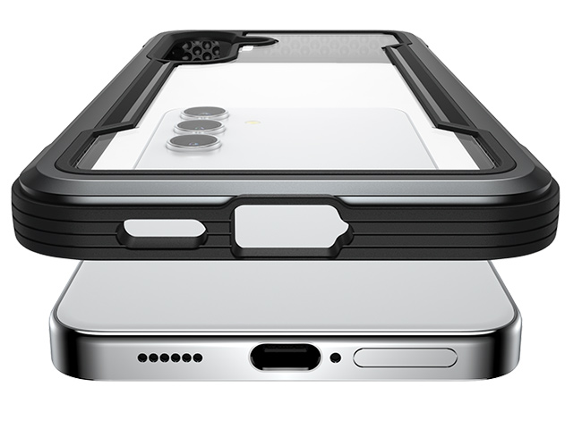 Чехол Raptic Defense Shield для Samsung Galaxy S24 (черный, маталлический)