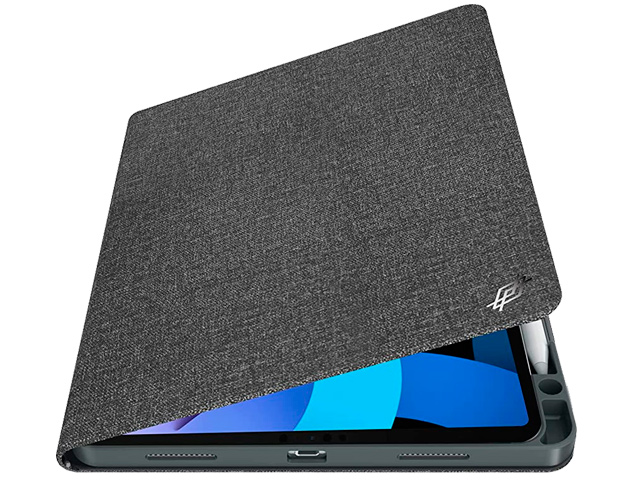 Чехол Raptic SmartStyle case для Apple iPad Pro 12.9 2022 (темно-серый, матерчатый)