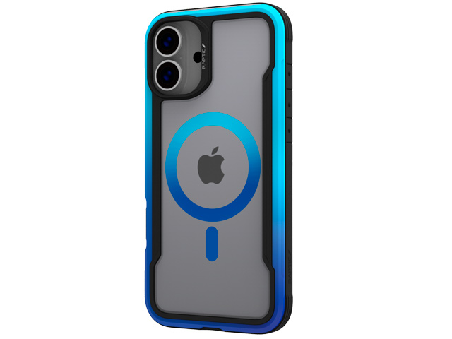 Чехол Raptic Shield 2.0 для Apple iPhone 16 (синий, пластиковый/гелевый, MagSafe)