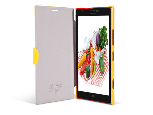 Чехол Nillkin Fresh Series Leather case для Nokia Lumia 1520 (желтый, кожанный)