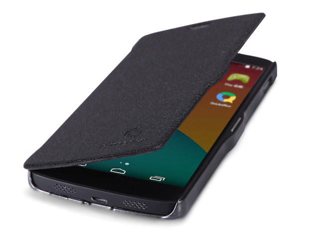 Чехол Nillkin Fresh Series Leather case для LG Google Nexus 5 (черный, кожанный)