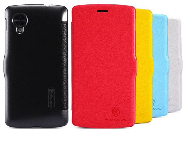 Чехол Nillkin Fresh Series Leather case для LG Google Nexus 5 (черный, кожанный)