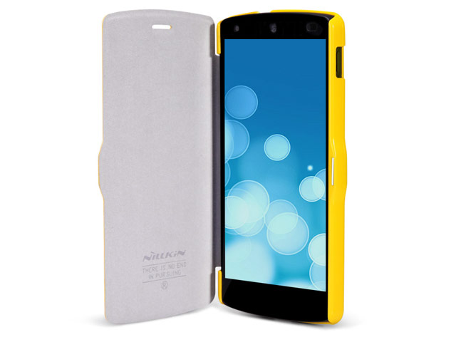 Чехол Nillkin Fresh Series Leather case для LG Google Nexus 5 (желтый, кожанный)