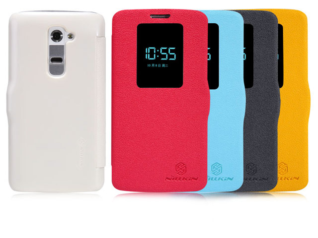 Чехол Nillkin Fresh Series Leather case для LG G2 D802 (черный, кожанный)