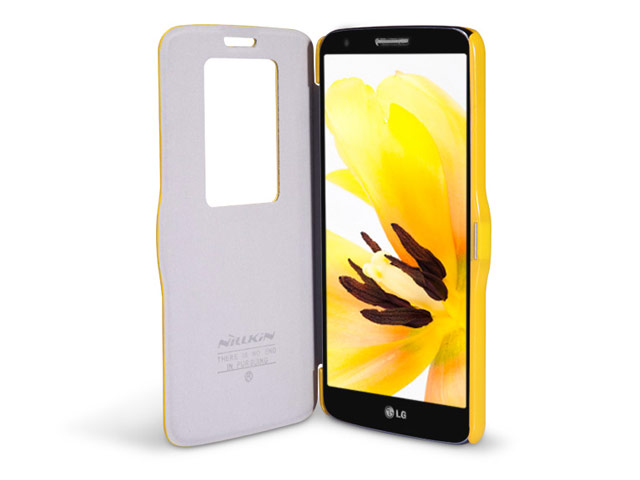 Чехол Nillkin Fresh Series Leather case для LG G2 D802 (желтый, кожанный)