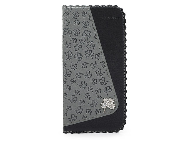 Чехол X-doria Dash Folio Clover case для Apple iPhone 5/5S (черный, кожаный)