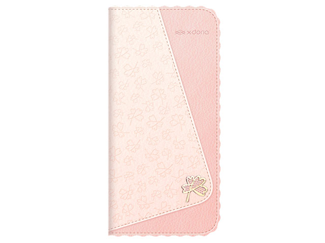 Чехол X-doria Dash Folio Clover case для Apple iPhone 5/5S (розовый, кожаный)