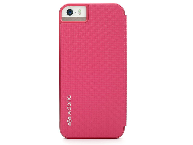 Чехол X-doria Dash Folio View для Apple iPhone 5/5S (розовый, кожаный)