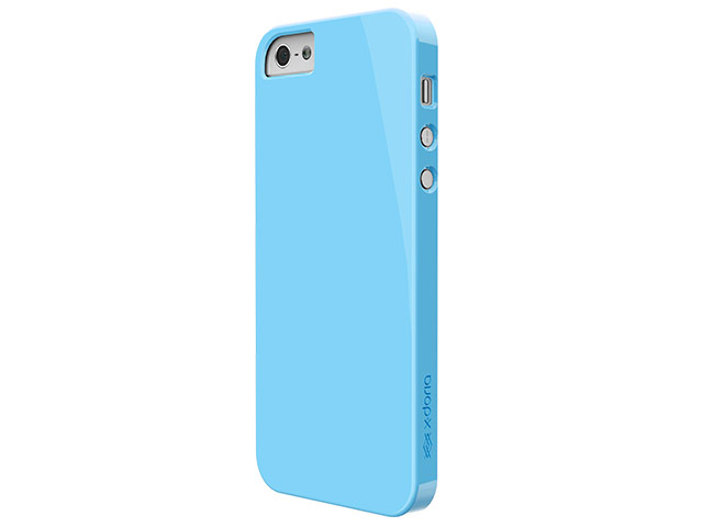 Чехол X-doria Engage Solid case для Apple iPhone 5/5S (голубой, пластиковый)