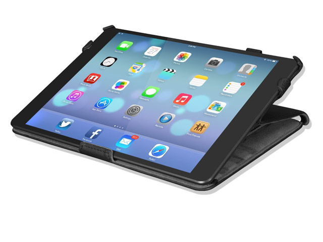 Чехол Yotrix FlipCase для Apple iPad Air (черный, кожанный)