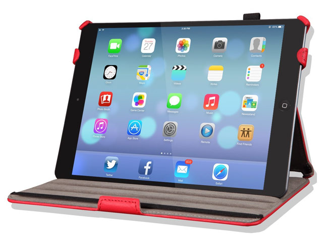 Чехол Yotrix FlipCase для Apple iPad Air (красный, кожанный)